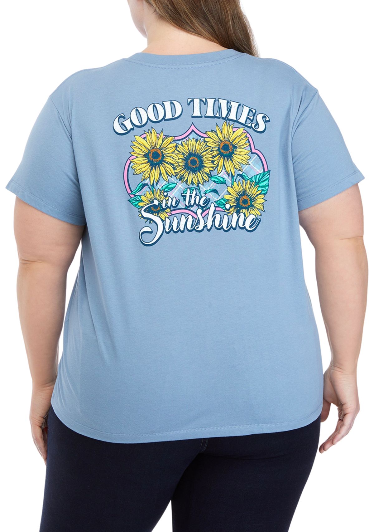 Plus Size Good Times Graphic T-Shirt 