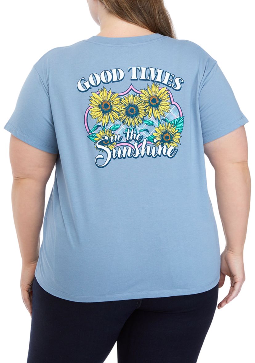 Plus Size Good Times Graphic T-Shirt 