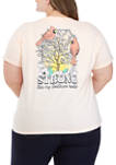 Plus Size Short Sleeve Cardinal Southern Roots Graphic T-Shirt