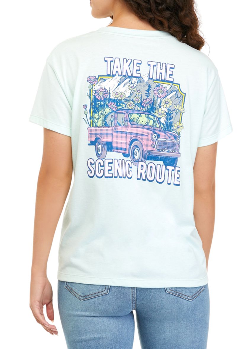 Take The Scenic Route Graphic T-Shirt
