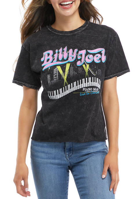 Billy Joel Juniors Short Sleeve Piano Graphic T-Shirt