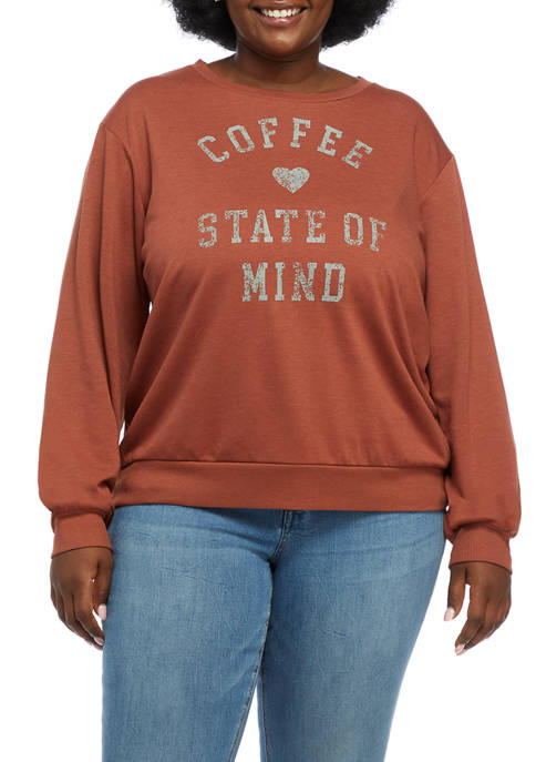 Live and Tell Plus Size Long Sleeve Hacci