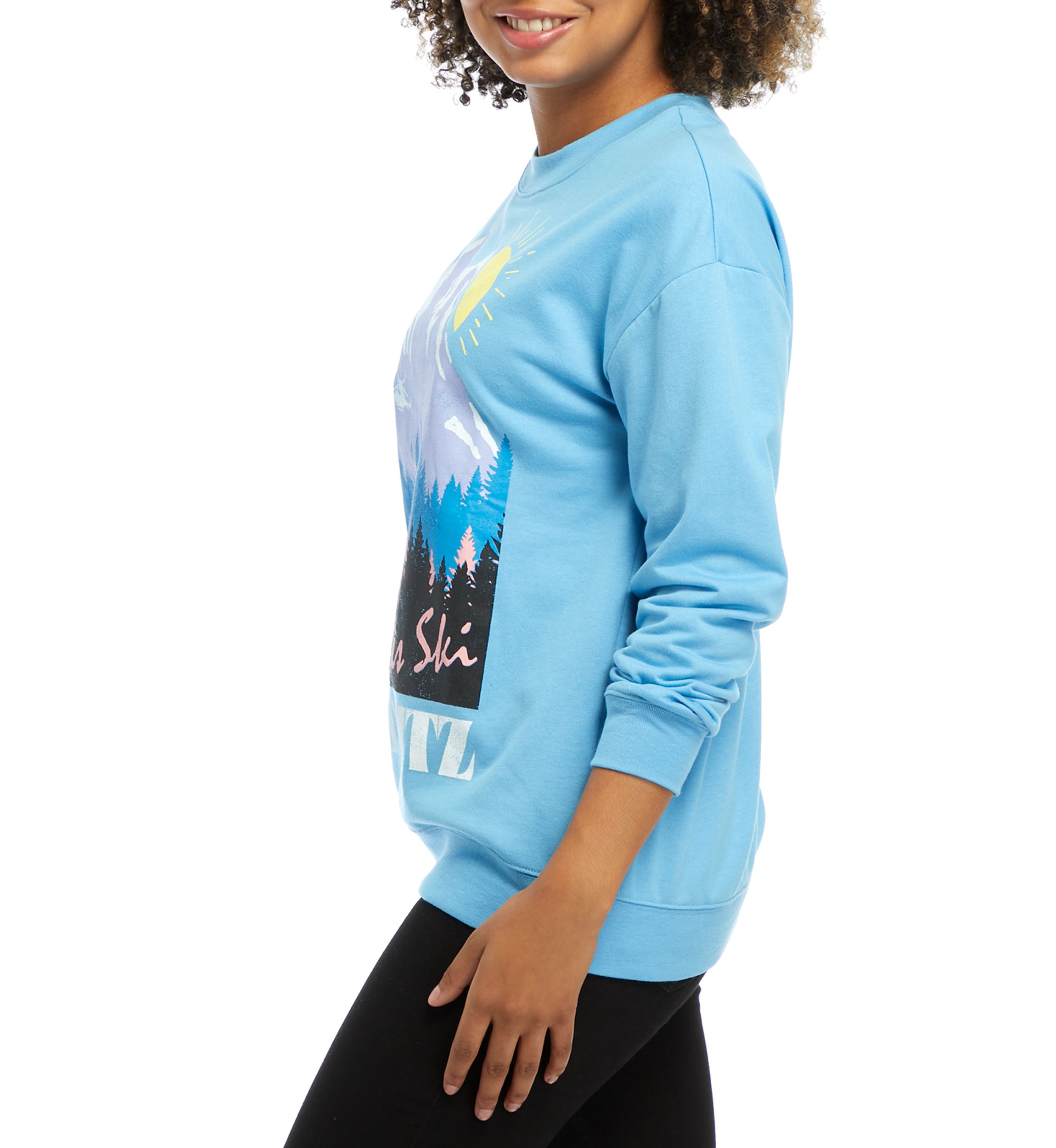 Womens Long Sleeve  Après Ski St. Moritz Graphic Sweater