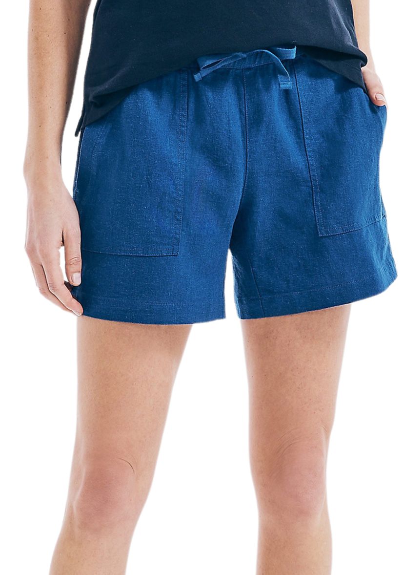 Womens 5 Inch Linen Shorts