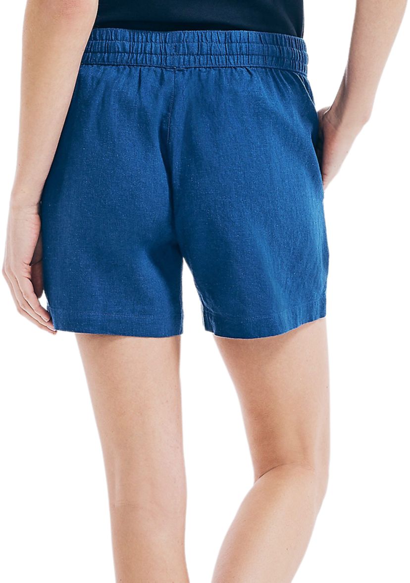 Womens 5 Inch Linen Shorts