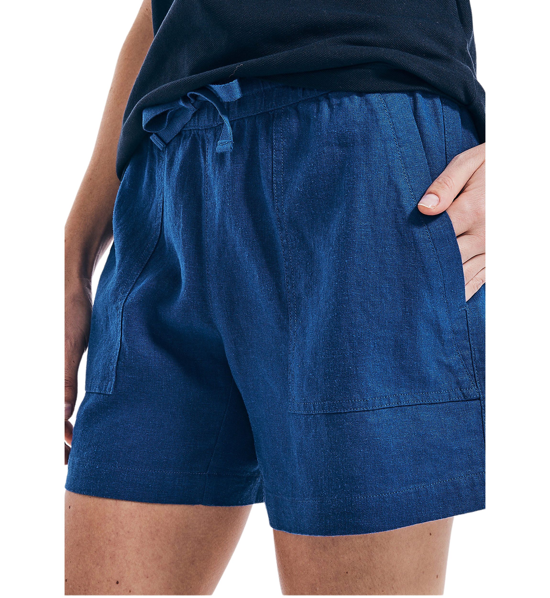 Womens 5 Inch Linen Shorts