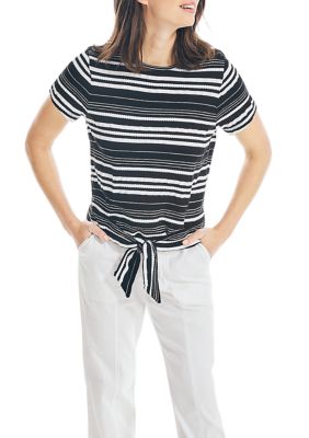 Women's Striped Back Tie Top