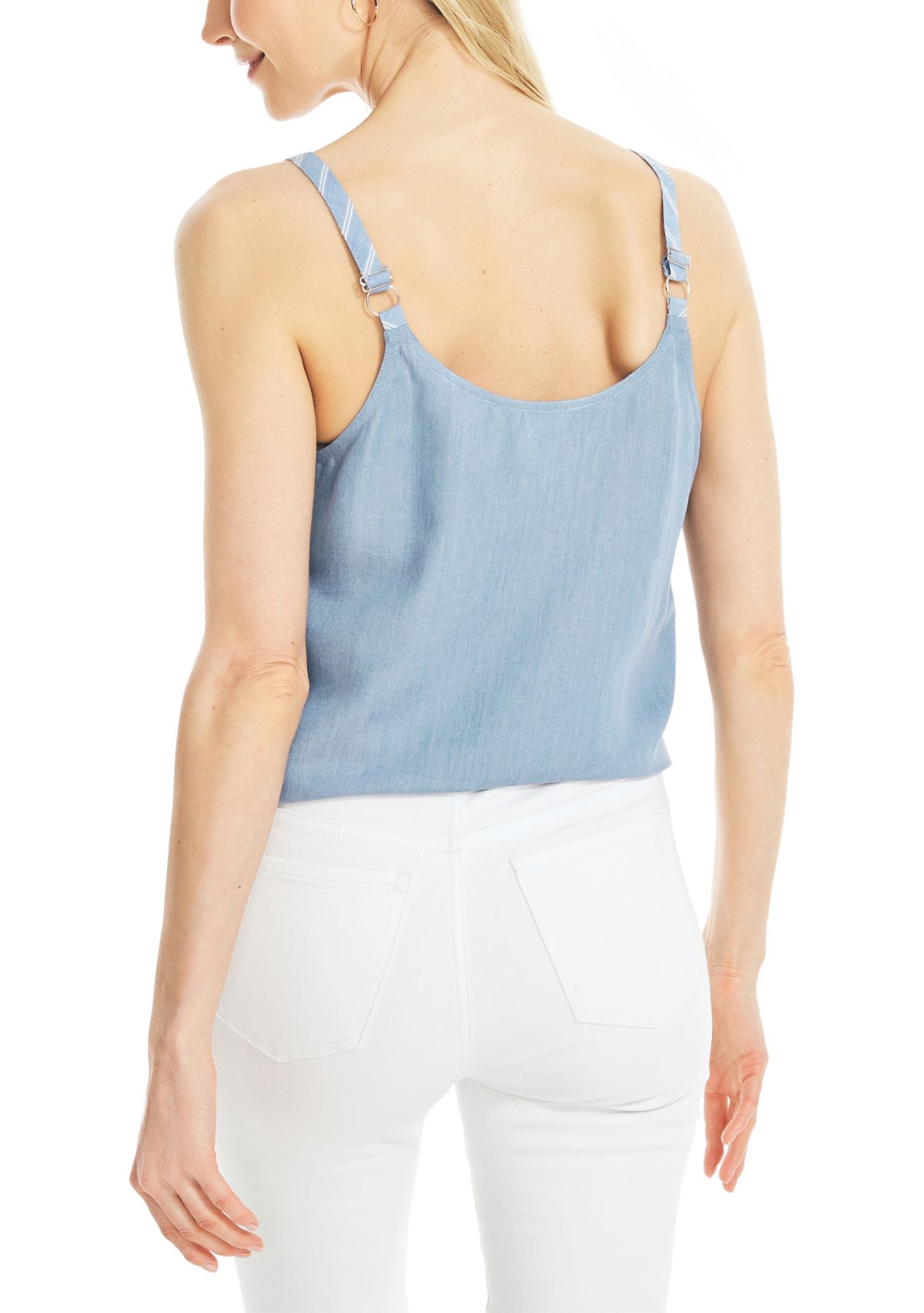 Jeans Co. Sustainably Crafted Tie Front Cami Top 