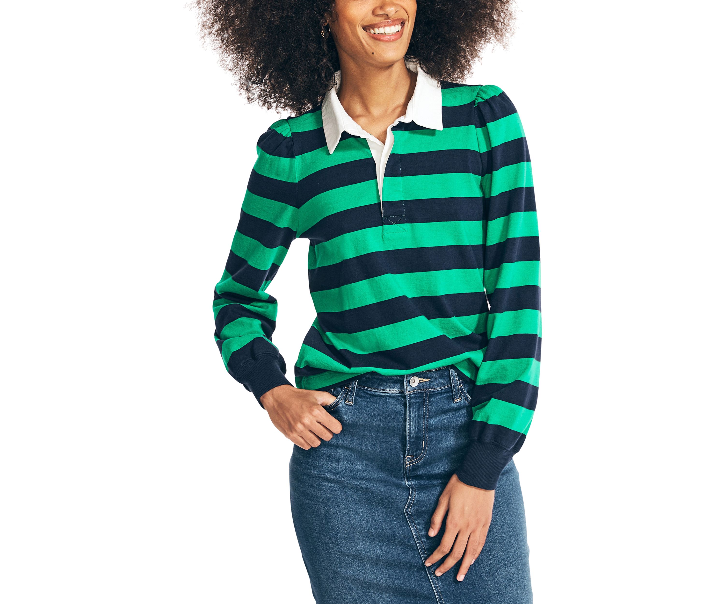 Puff Sleeve Rugby Top