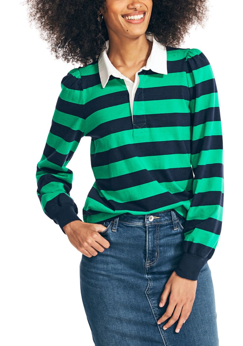 Puff Sleeve Rugby Top