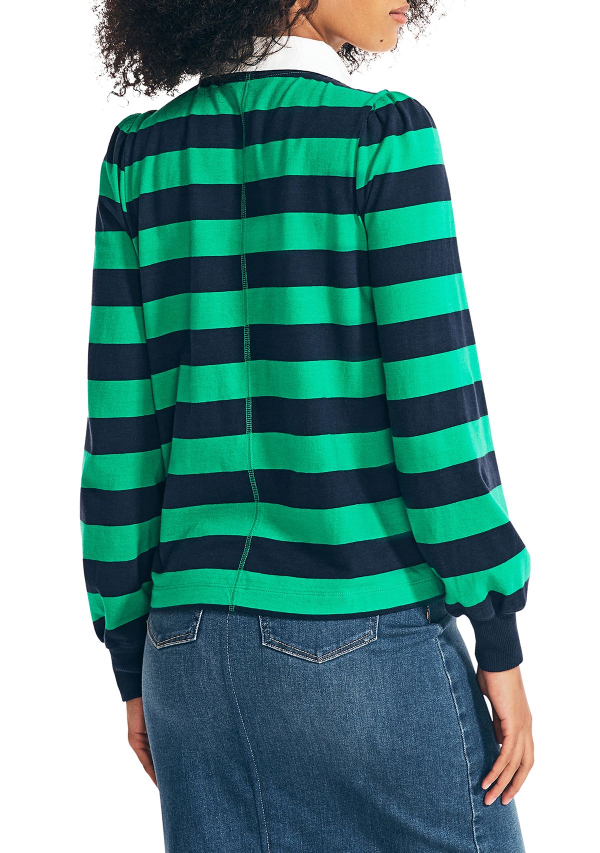Puff Sleeve Rugby Top