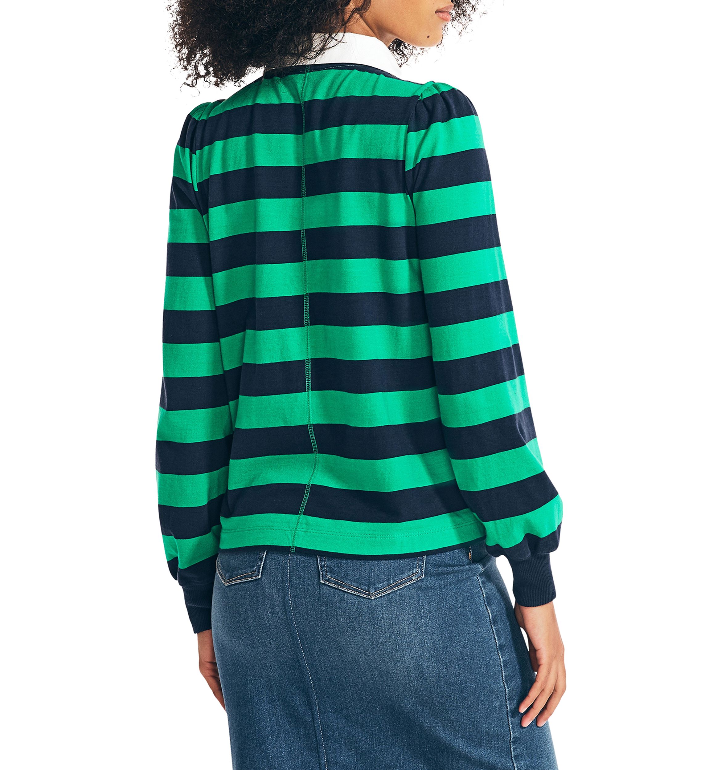 Puff Sleeve Rugby Top