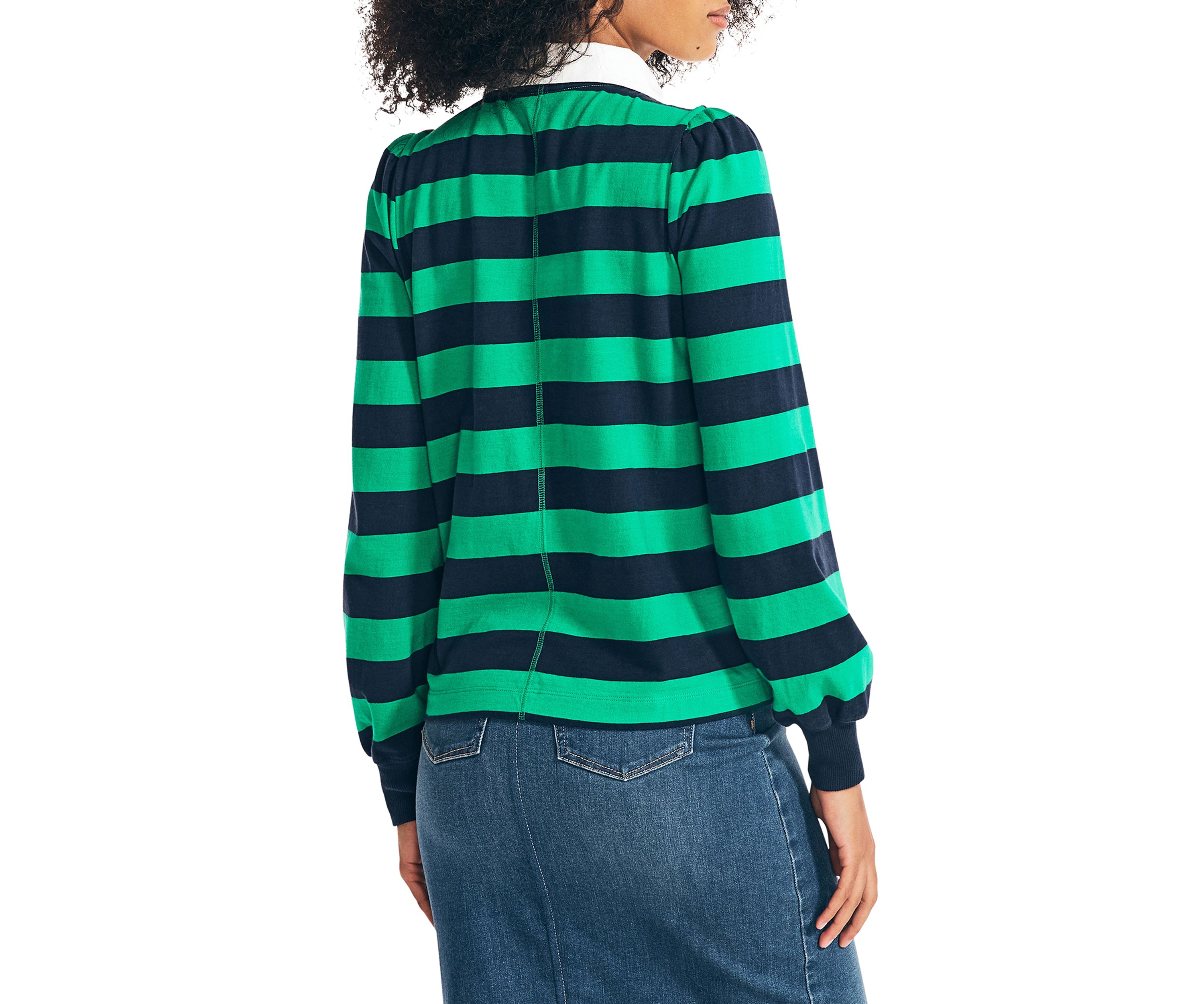 Puff Sleeve Rugby Top