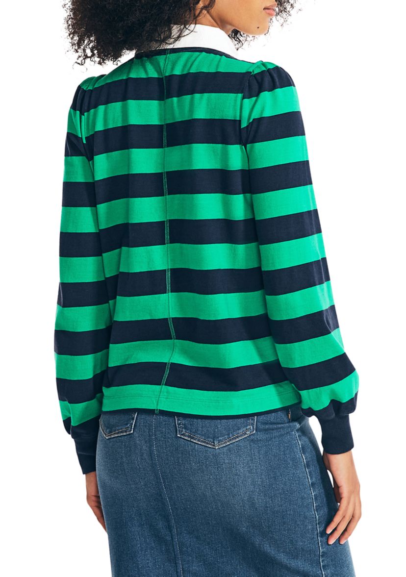 Puff Sleeve Rugby Top