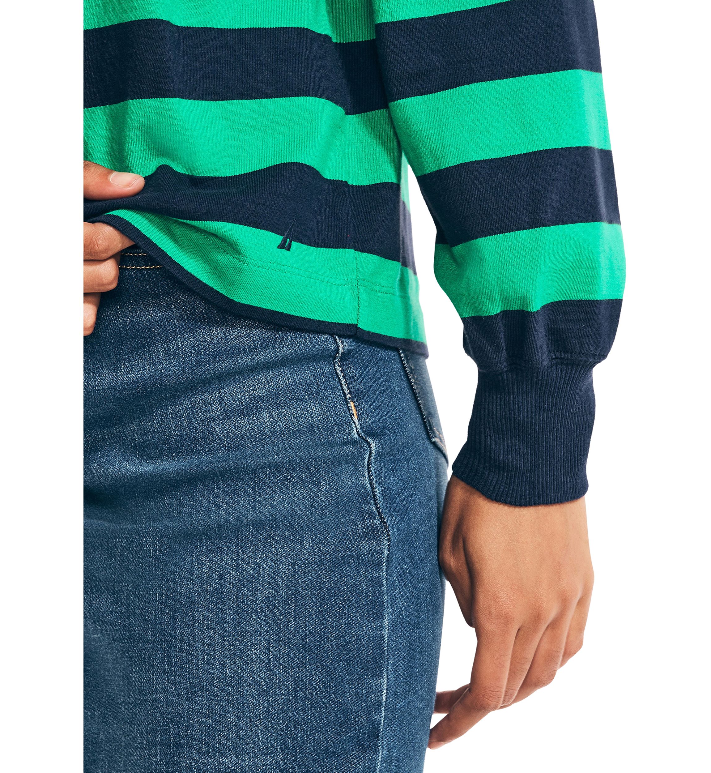 Puff Sleeve Rugby Top
