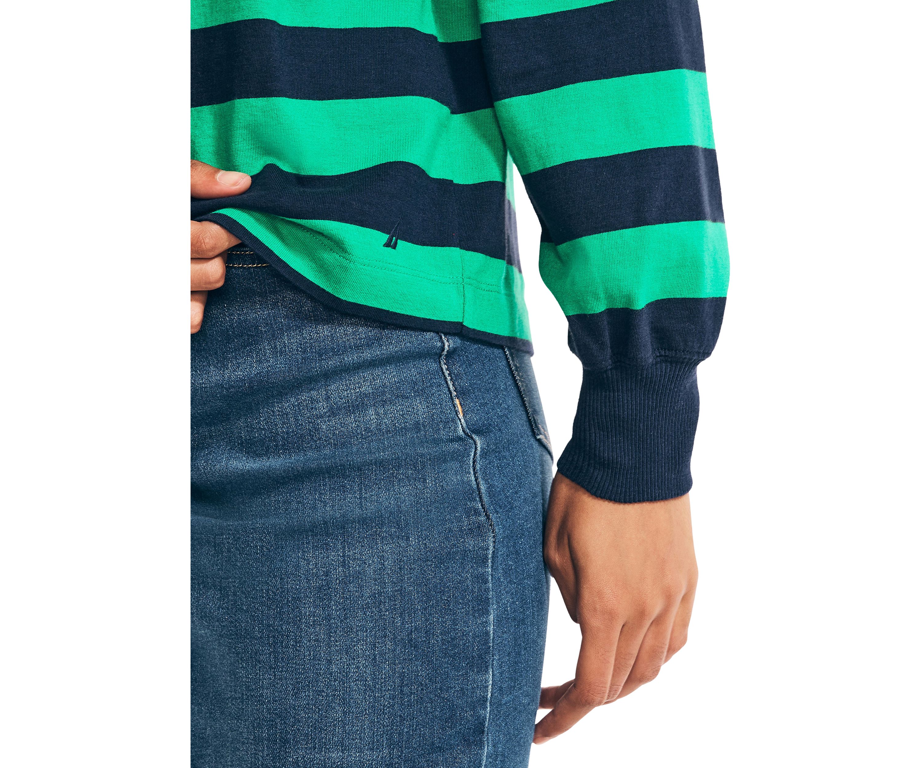 Puff Sleeve Rugby Top