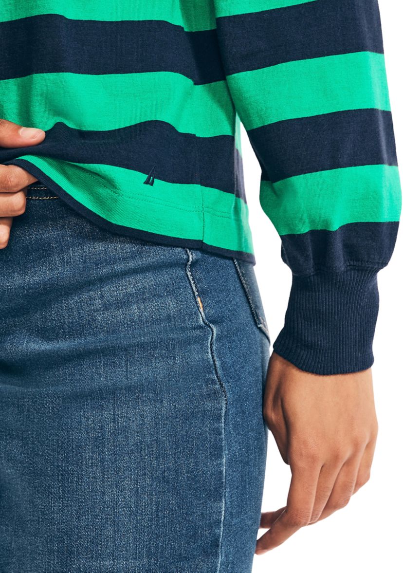 Puff Sleeve Rugby Top