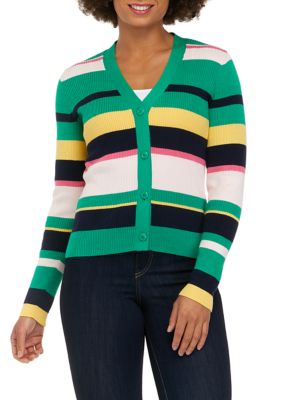 Women's Sustainably Crafted Striped Cardigan