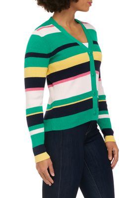 Women's Sustainably Crafted Striped Cardigan