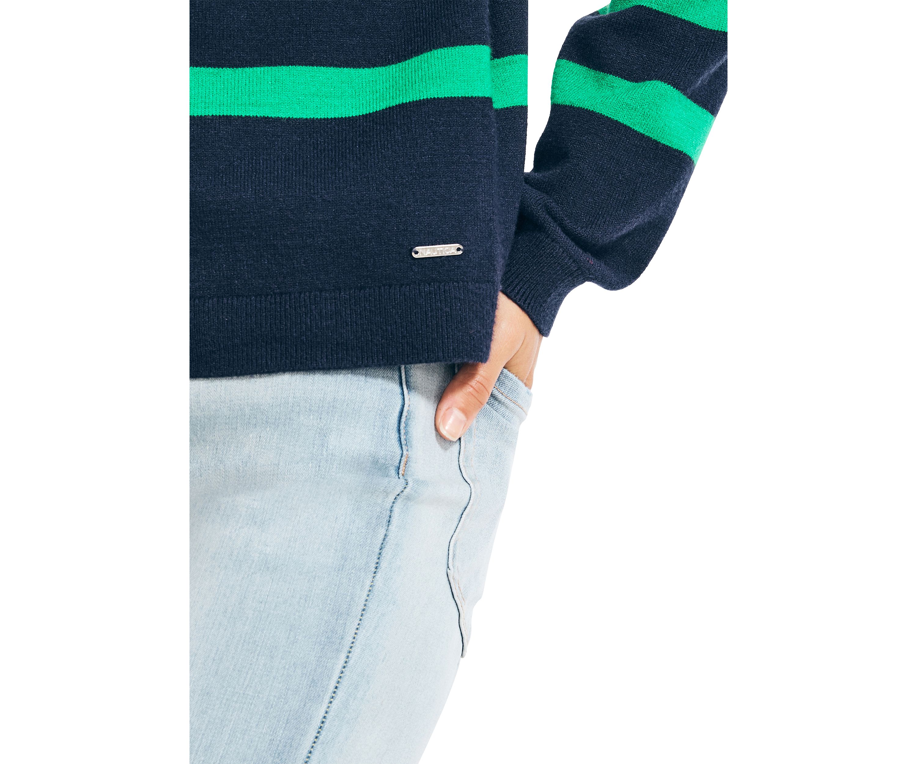 Womens Striped Cardigan