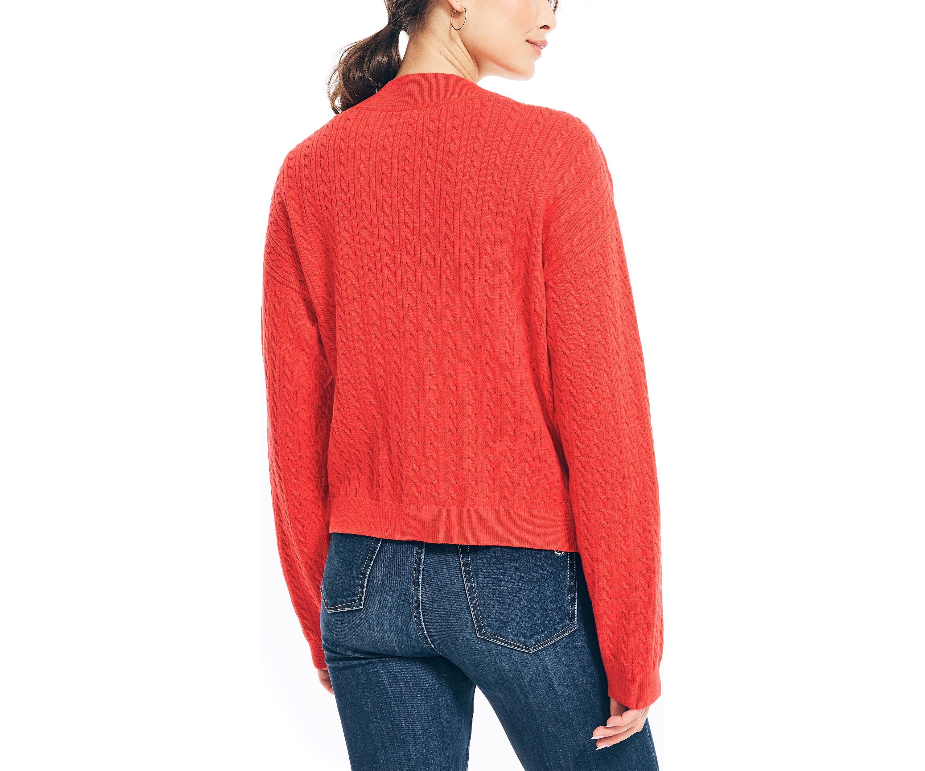 Womens Cable Knit Cardigan