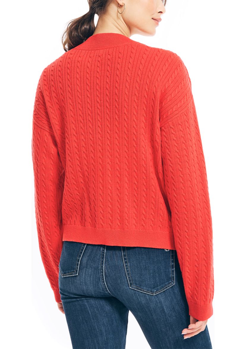 Womens Cable Knit Cardigan
