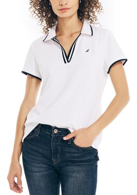 Sustainably Crafted Ocean Split-Neck Polo