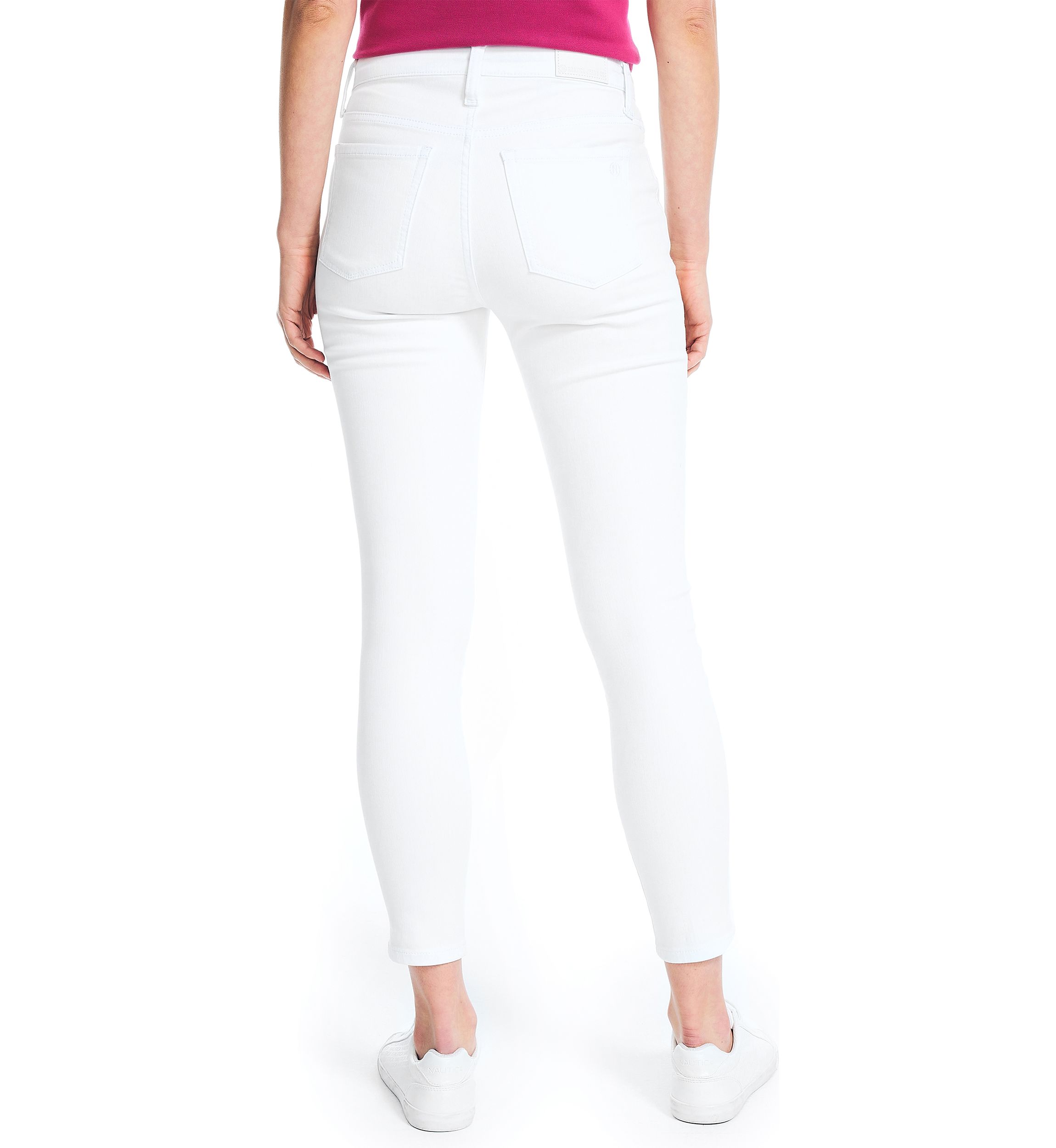 Womens Mid Rise Skinny Denim Jeans