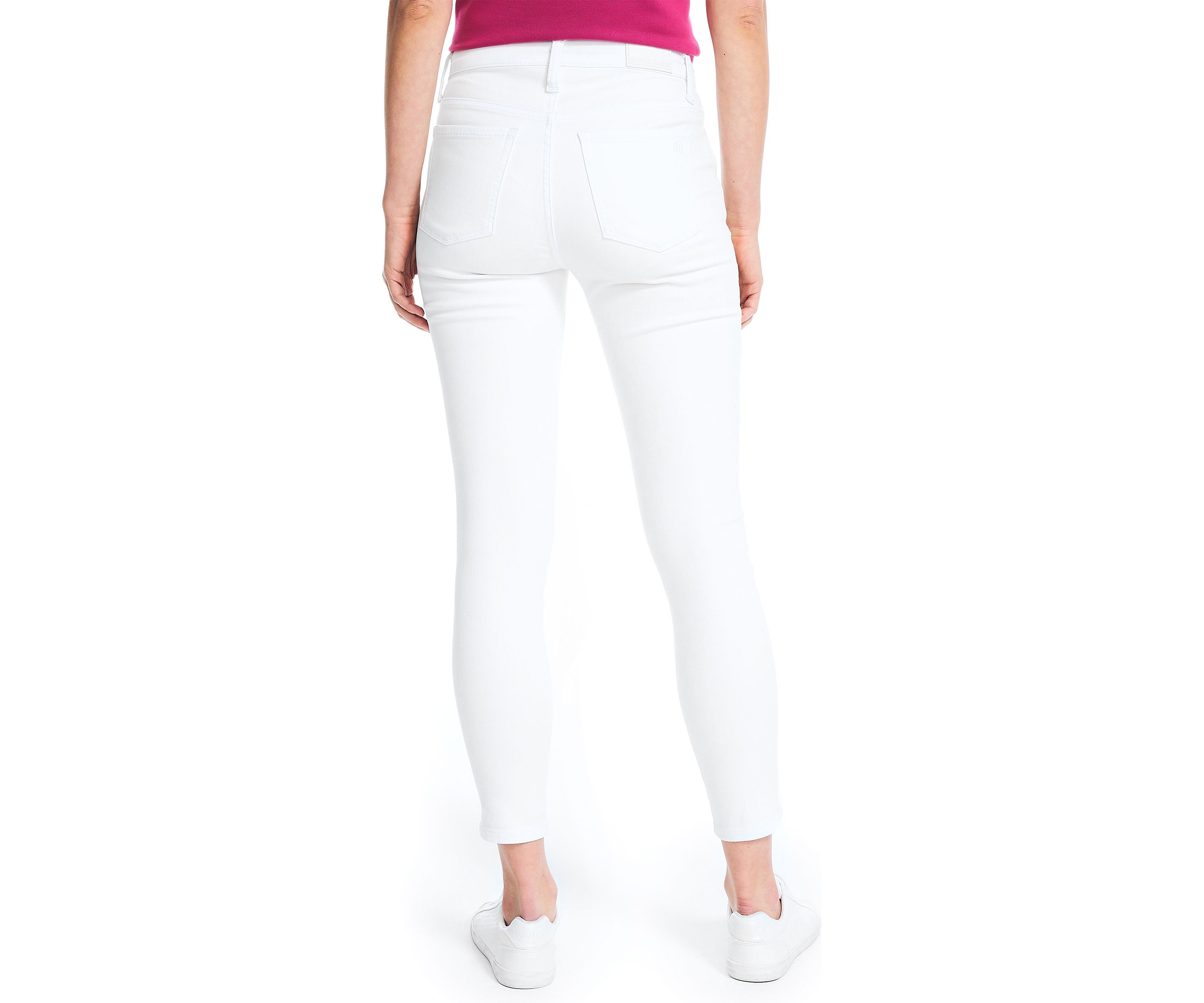 Womens Mid Rise Skinny Denim Jeans