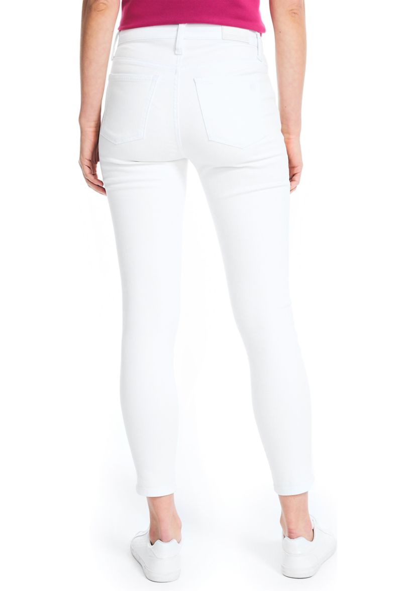 Womens Mid Rise Skinny Denim Jeans