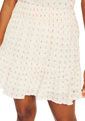 Women's Printed Tiered Skirt