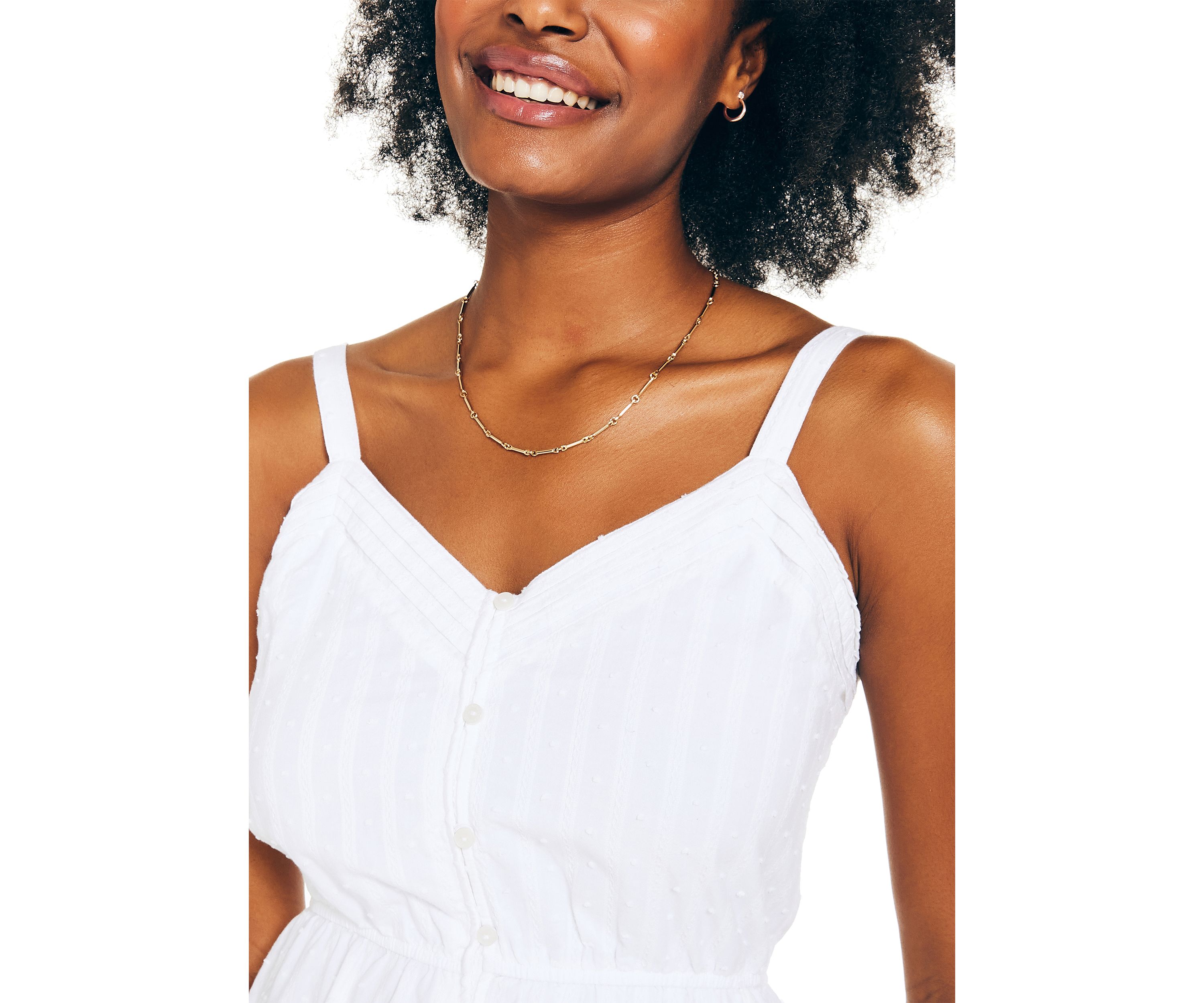 Womens Ruffle Tiered Button Down Dress