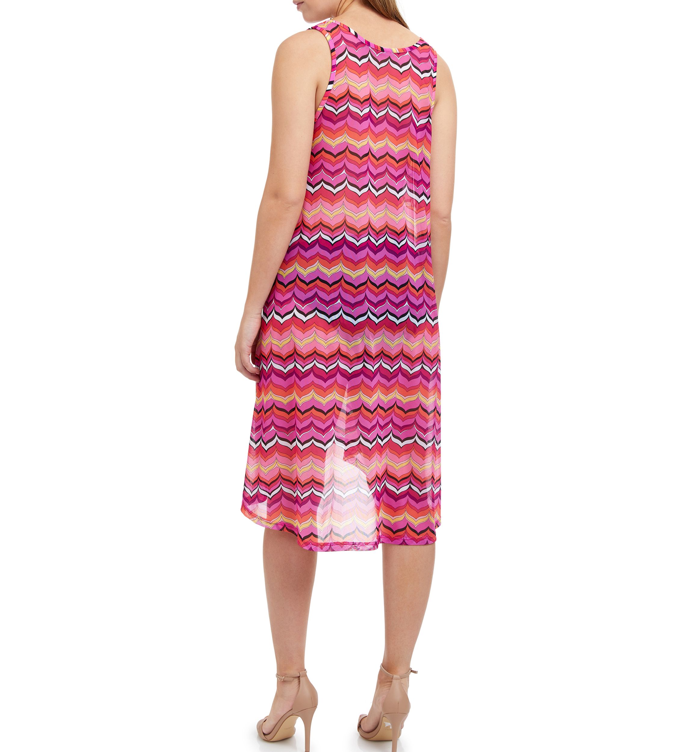 Round Neck Mesh Dress