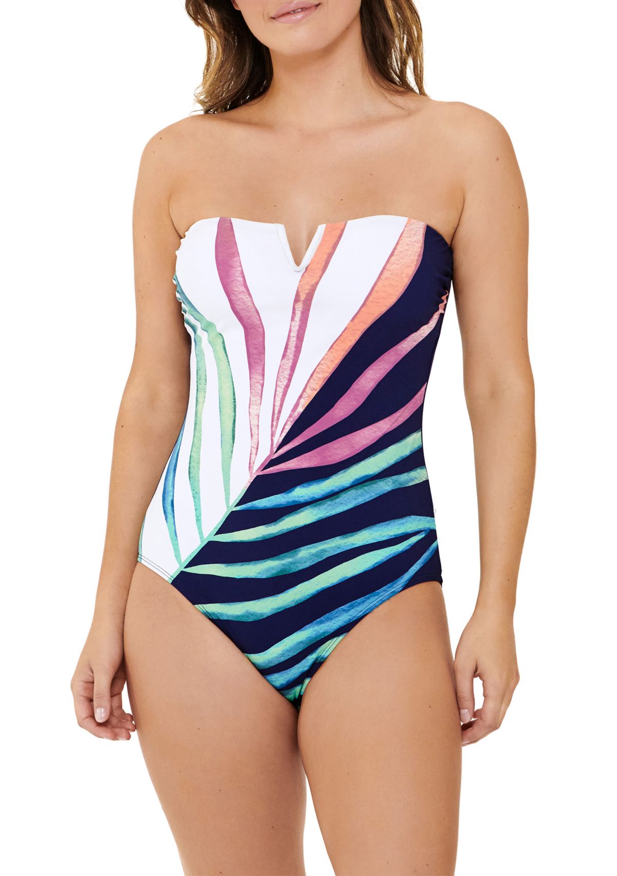 One Piece Bandeau Swimsuit