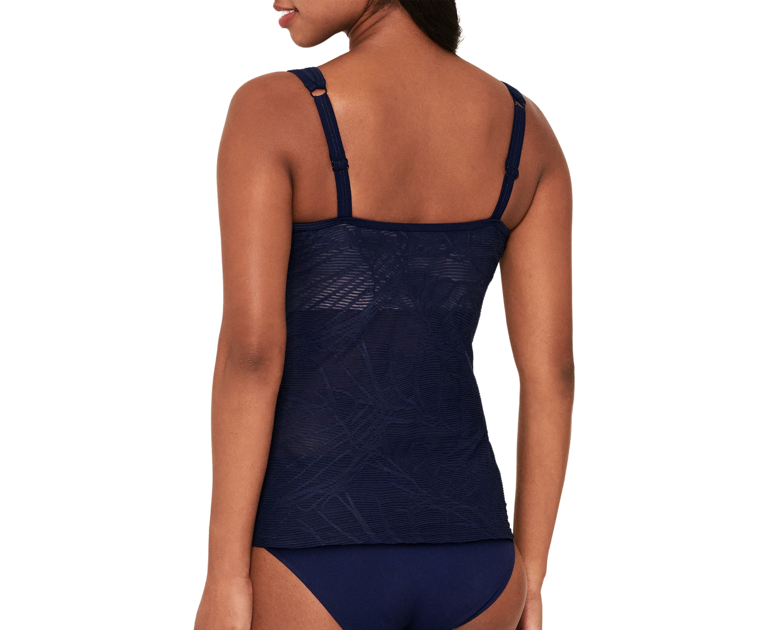 Textured Tankini Swim Top