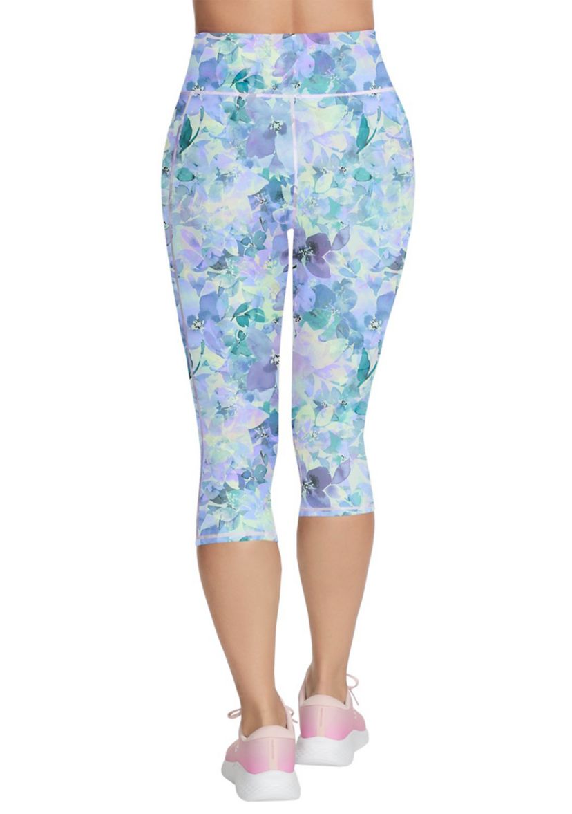 Go Walk Seascape Floral Capri Pants