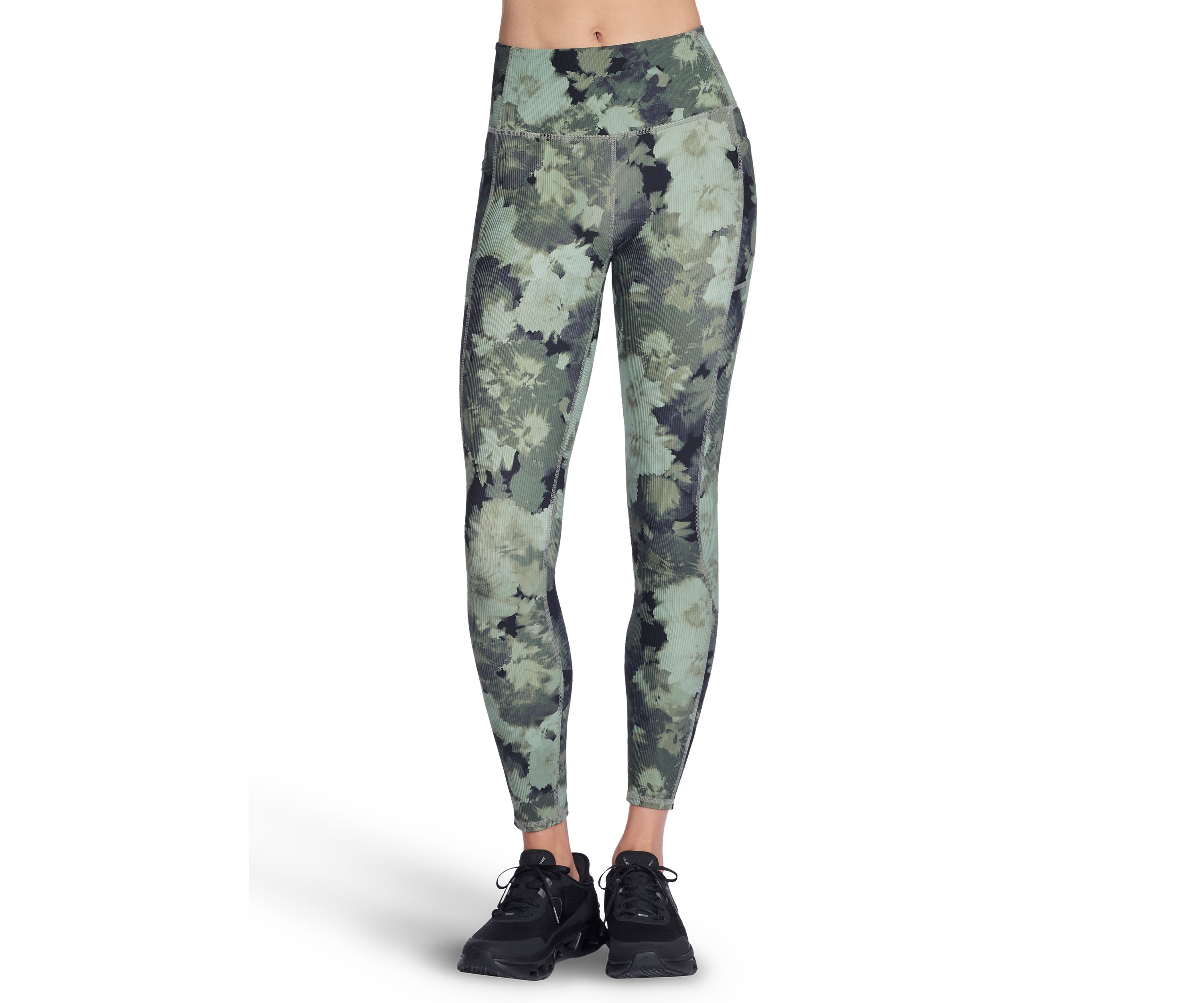 Womens GO FLEX RIB™ In Bloom High-Waisted Legging