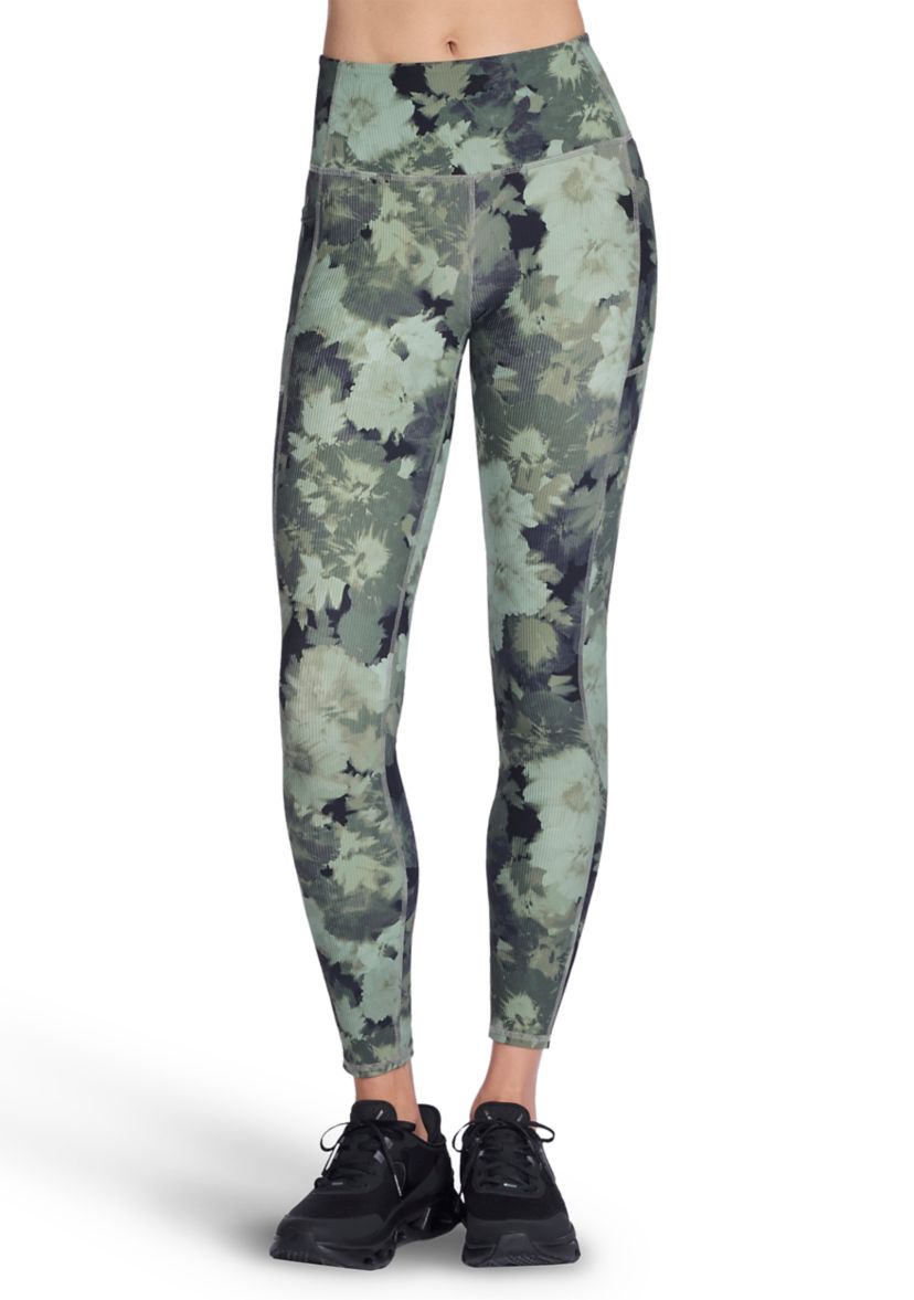 Womens GO FLEX RIB™ In Bloom High-Waisted Legging