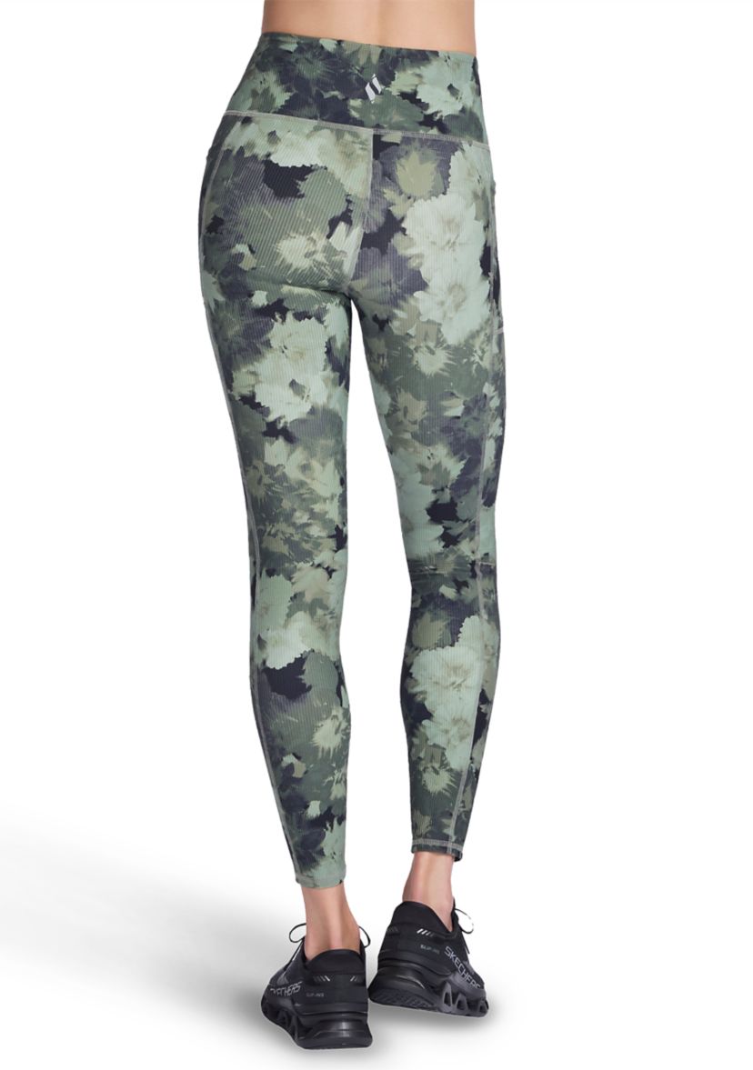 Womens GO FLEX RIB™ In Bloom High-Waisted Legging
