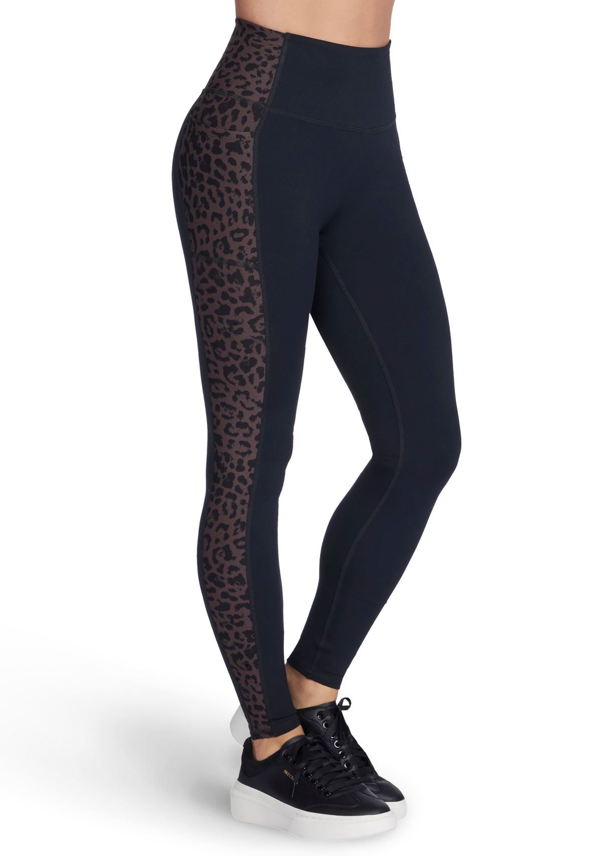 GO WALK® Full Length High-Waisted Cheetah Leggings