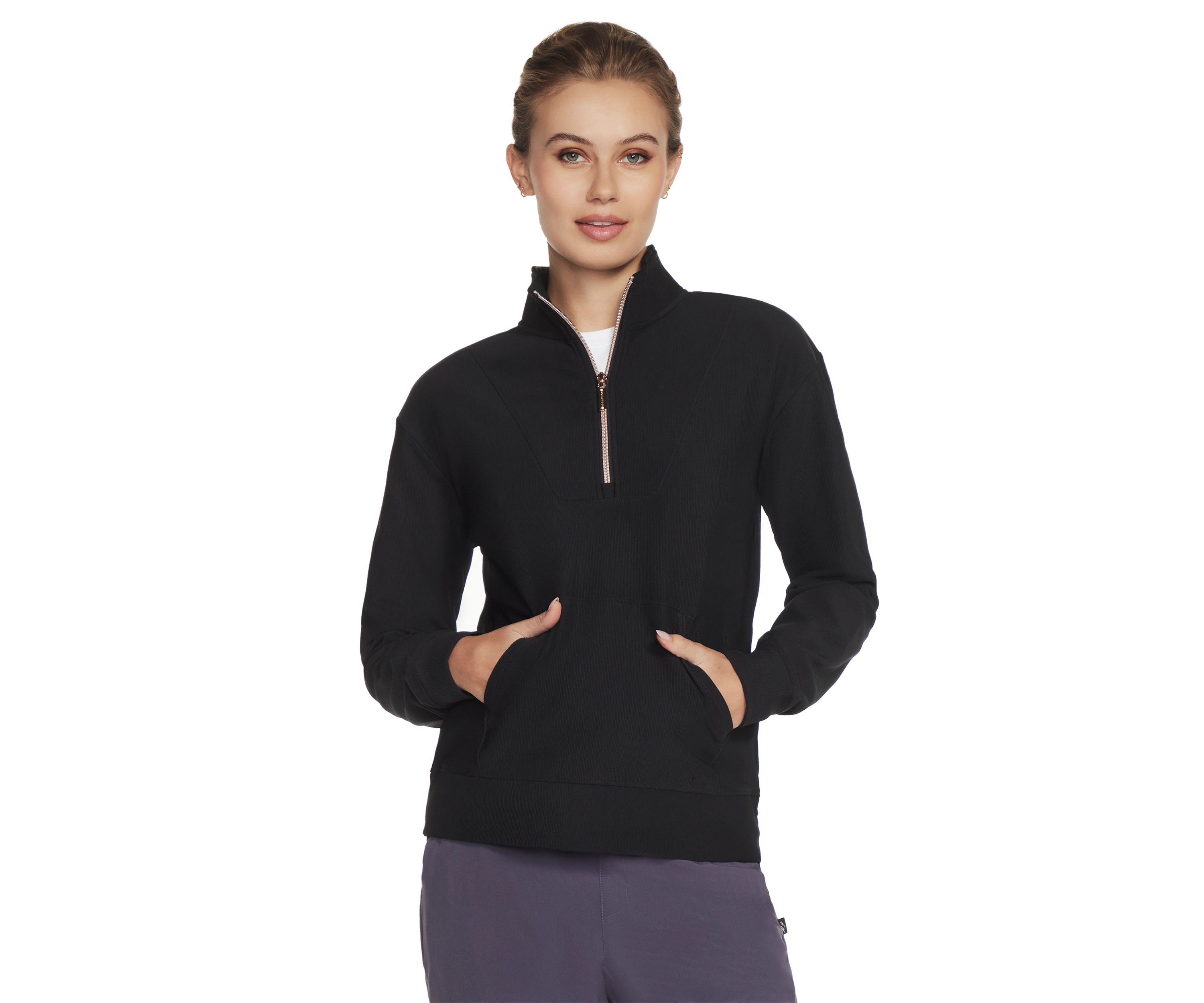 Womens GO LUXE™ Rib 1/4 Zip Jacket