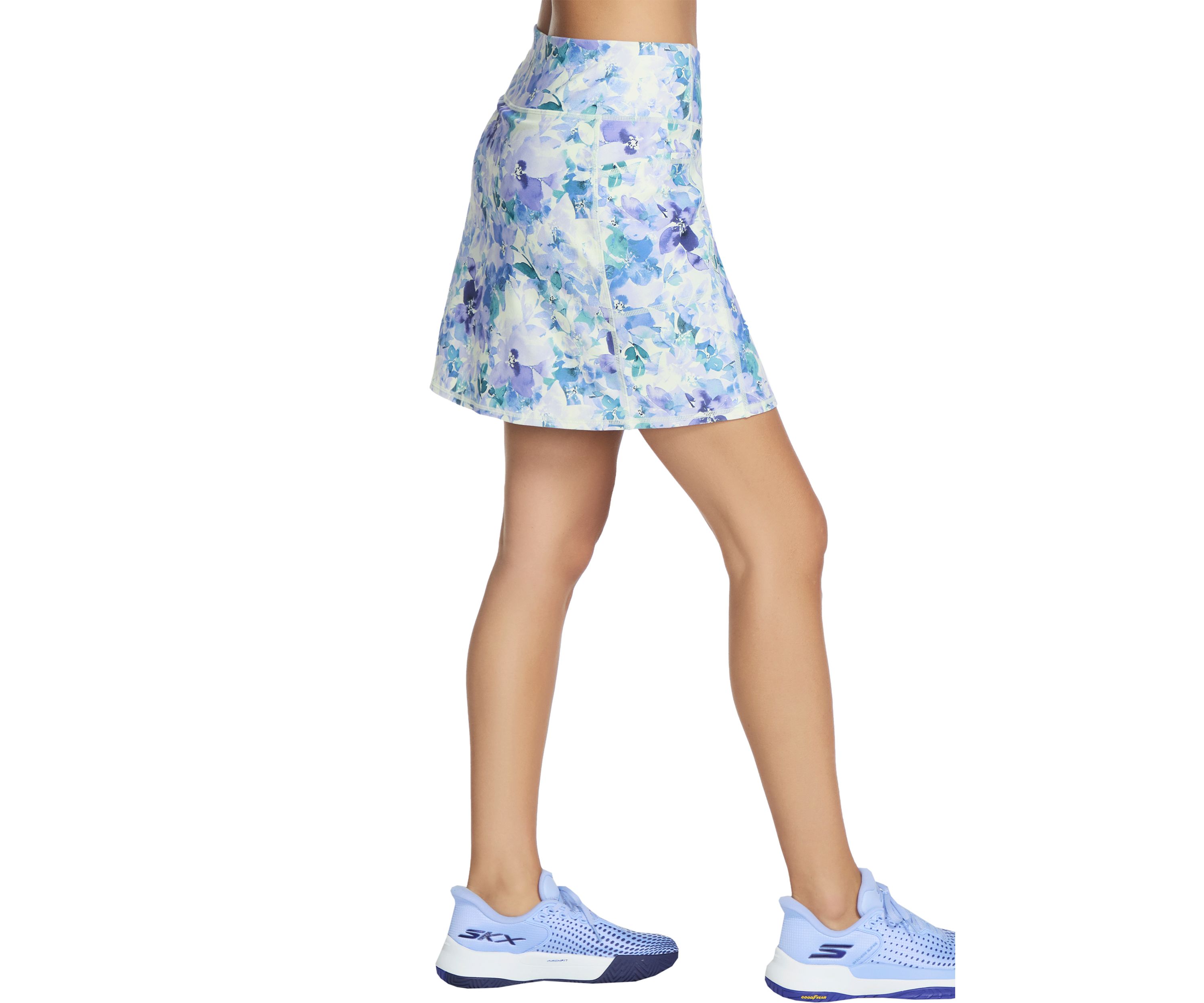 Womens Go Walk Seascape Floral Skort