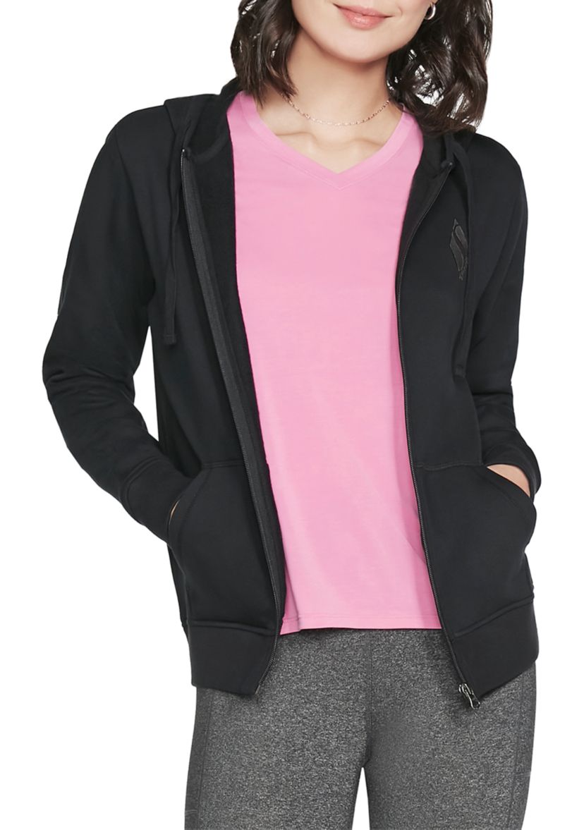 Metallic Diamond Full Zip Jacket