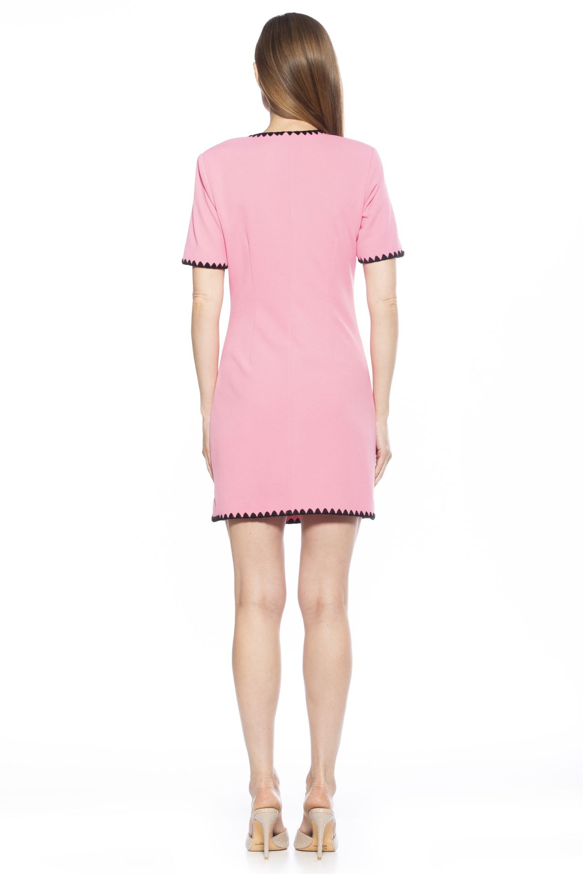 Jaiya V Neck Scuba Crepe Dress
