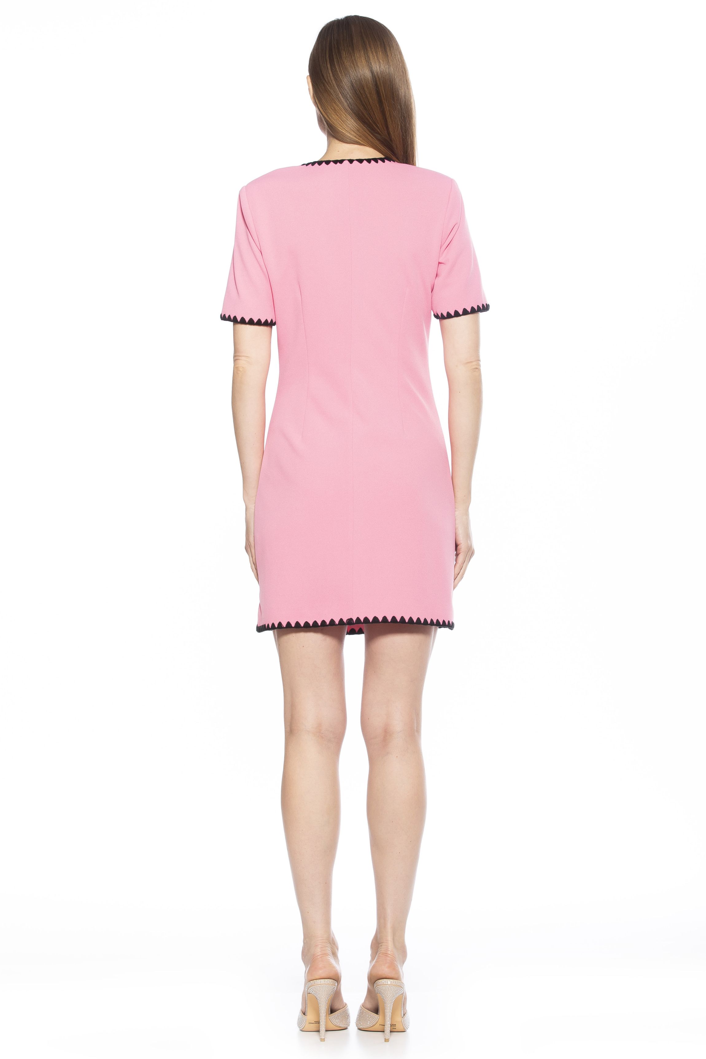Jaiya V Neck Scuba Crepe Dress