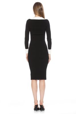 Tau V Neck Knit Dress