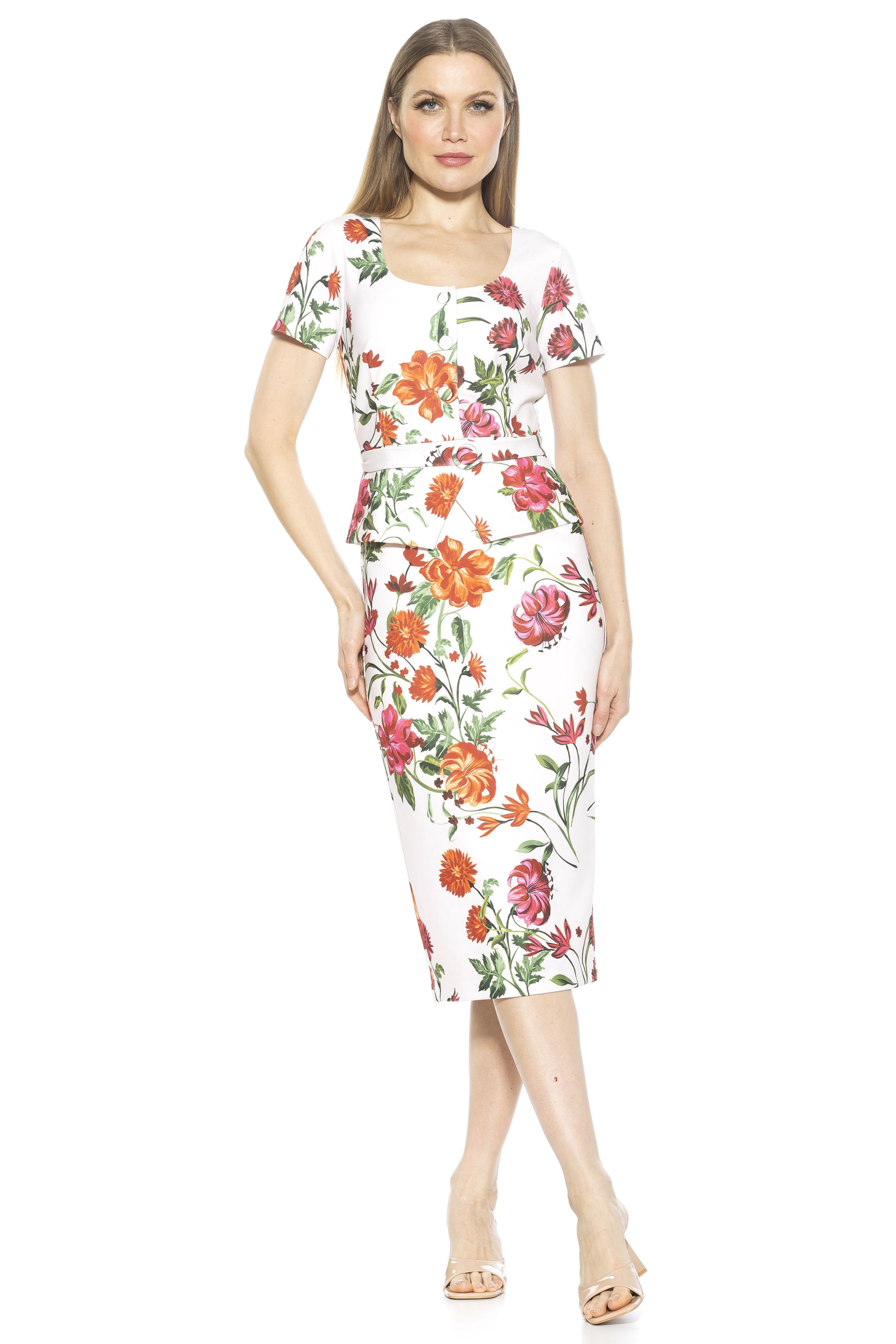 Vance Square Neck Sheath Dress