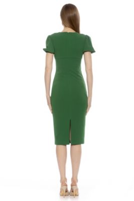 Shiloh Round Neck Midi Sheath Dress