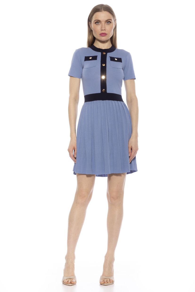 Anders Knit Fit And Flare Dress