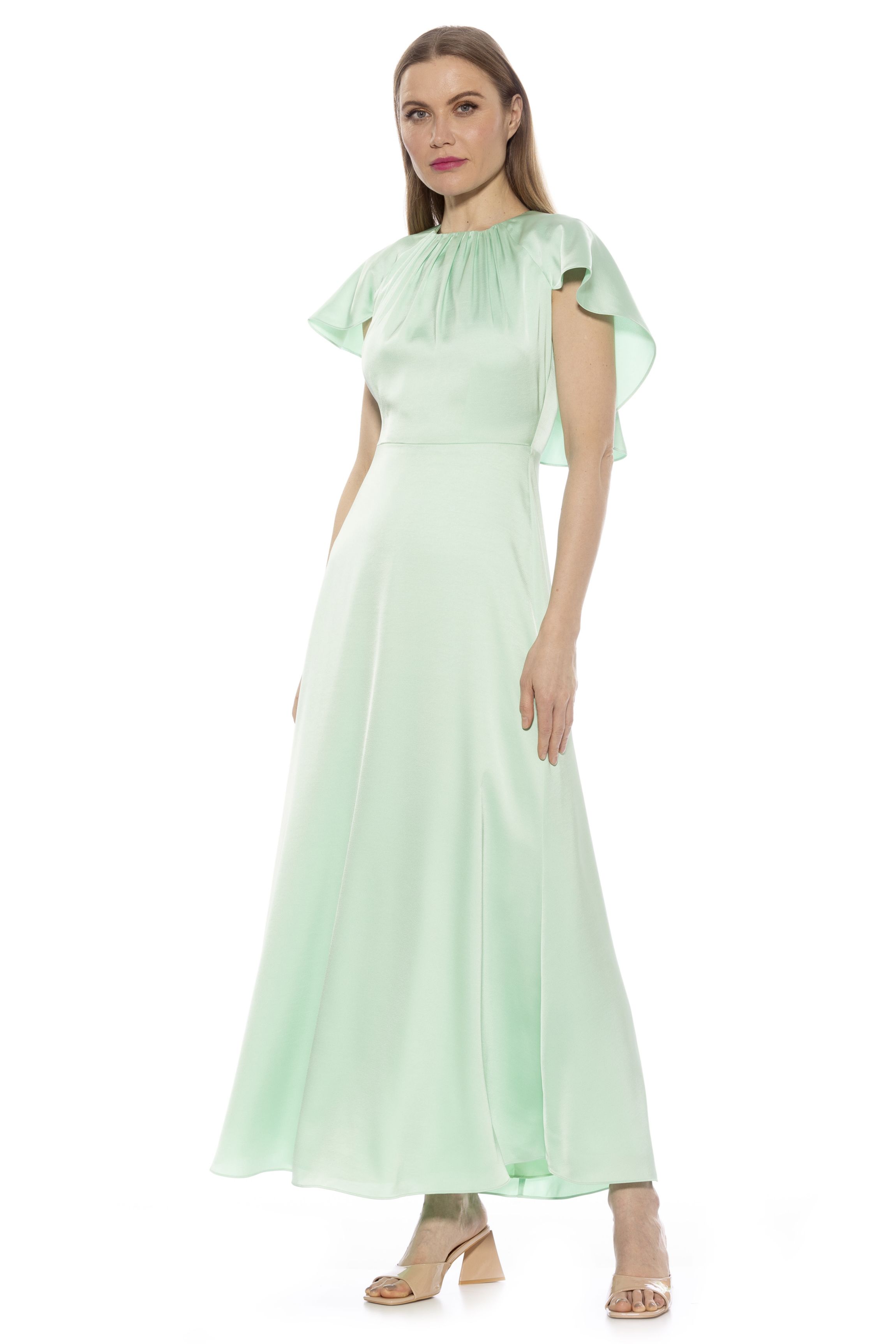 bridesmaid dresses belk Women's Green Clothing Mahogany Made in an imported Color:Rose Gold--C blue mesh oriental print